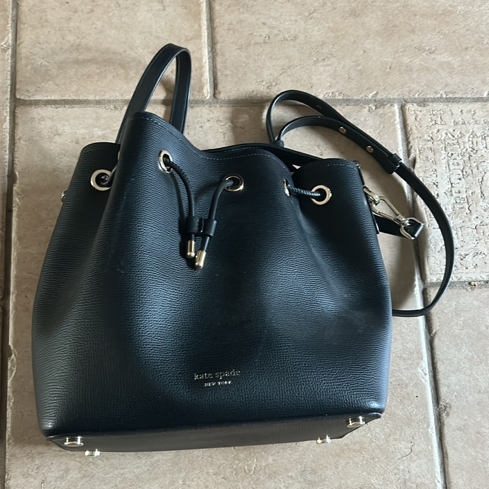 Kate Spade black leather purse
